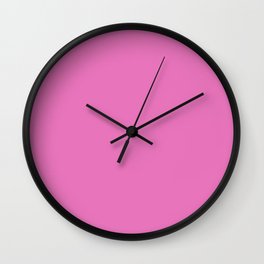 Pink plain color Wall Clock