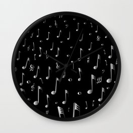 Raining Music Wall Clock