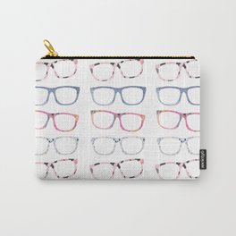Bespectacled // Watercolor Glasses Print Carry-All Pouch