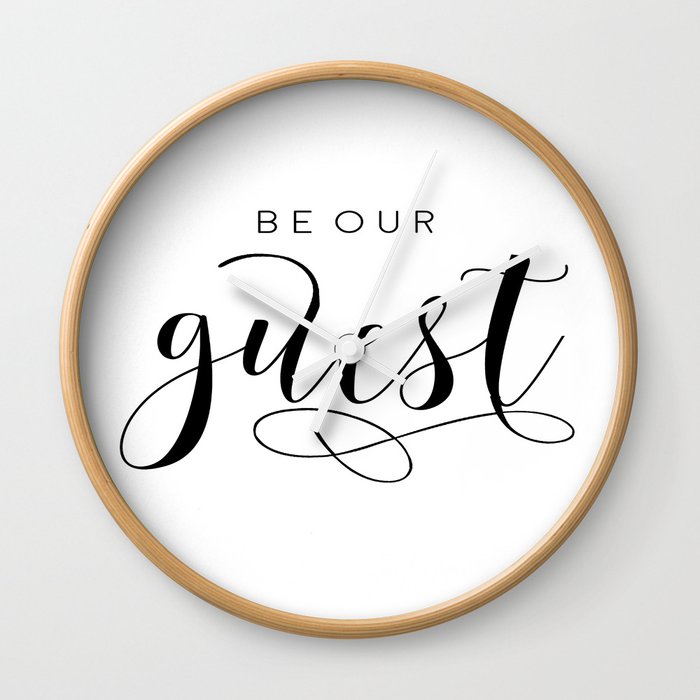 Guest Wedding Book Be Our Guest Wedding Sign Happy Birthday Quote Guest Book Sign Stay Awhile Moder Wall Clock By Alextypography Society6 Guest Wedding Book Be Our Guest Wedding Sign Happy Birthday Quote Guest Book Sign Stay Awhile Moder Wall Clock By Alextypography Society6
