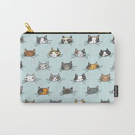 Cats crowd. That's all it is about Carry-All Pouch | Pattern, Exoticcat, Whitecat, Animal, Kitten, Catoholic, Graphicdesign, Catlover, Cutecat, Pawsitive 