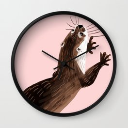 Asian small-clawed otter Wall Clock