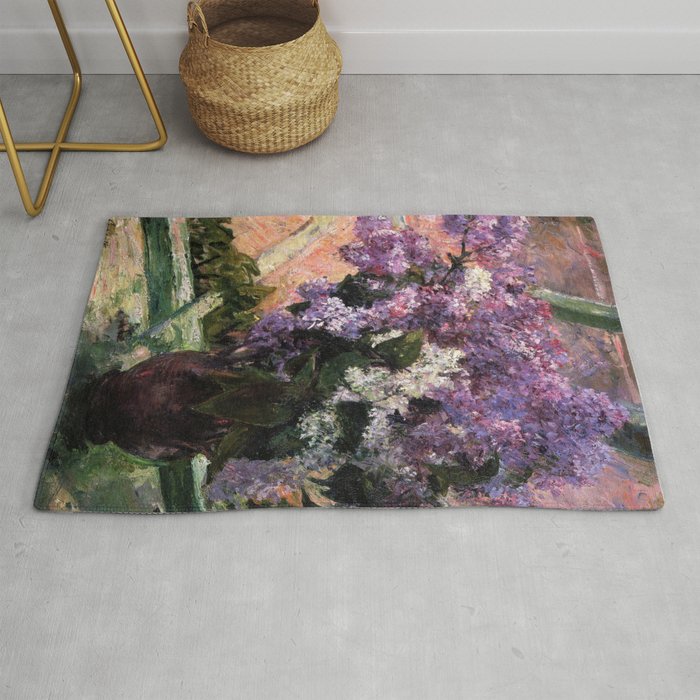 Mary Cassatt Lilacs In A Window 10 Rug By Juliawright Society6