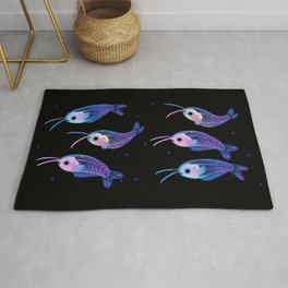 Glass catfish Rug | Ghost, Dreamy, River, Painting, Ghostcatfish, Skeleton, Water, Freshwater, Animal, Freshwaterfish 