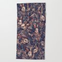 Dia De Los Muertos Beach Towel By Kate O Hara Illustration