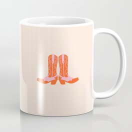 This is My Second Rodeo (pink and orange old west letters) Coffee Mug
