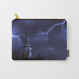 Old chapel and thunderstorm Carry-All Pouch
