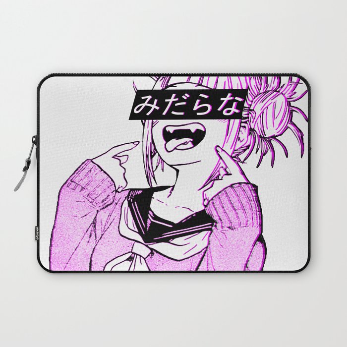 Lewd Sad Japanese Anime Aesthetic Laptop Sleeve By Poser Boy Society6