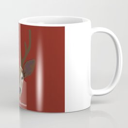 Merry Christmas Deer Red Coffee Mug