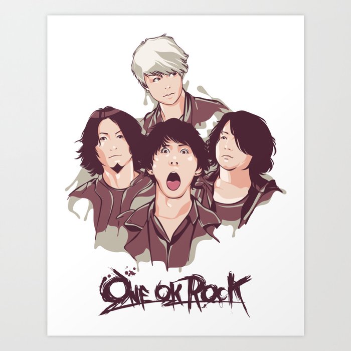 One Ok Rock Anime Style Art Print By Obiy Shinichi Art Society6