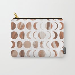 Pastel Moon Phases - Marble Carry-All Pouch