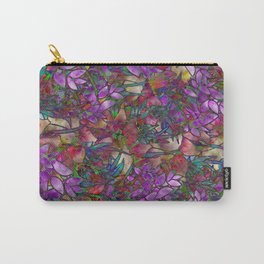 Floral Abstract Stained Glass G175 Carry-All Pouch