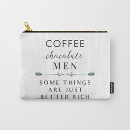 Coffee Chocolate Men Carry-All Pouch