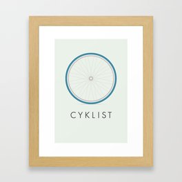 Cyklist Framed Art Print