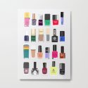My nail polish collection art print Shower Curtain by Uzualsunday ...
