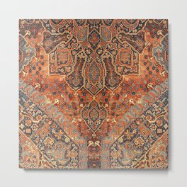 Vintage Bohemian Berber Traditional Moroccan Style Metal Print | Oriental, Glam, Traditional, Heritage, Autumn, Antique, Andalusian, Graphicdesign, Damask, Hippie 