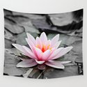 Pink Lotus Flower Waterlily Wandbehang