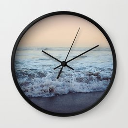 Crash into Me Wall Clock | Sail, Leahflores, Pacificocean, Wanderlust, Sea, Adventure, Coast, Nature, Pacific, Sunset 